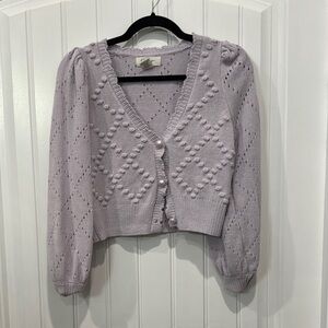 Lavender Knit Women's Sweater